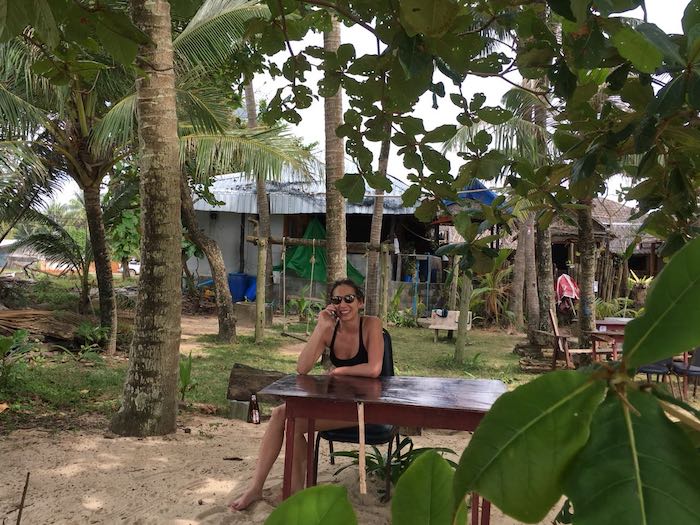 Phone Calls and Desk on Thai Mueang Beach