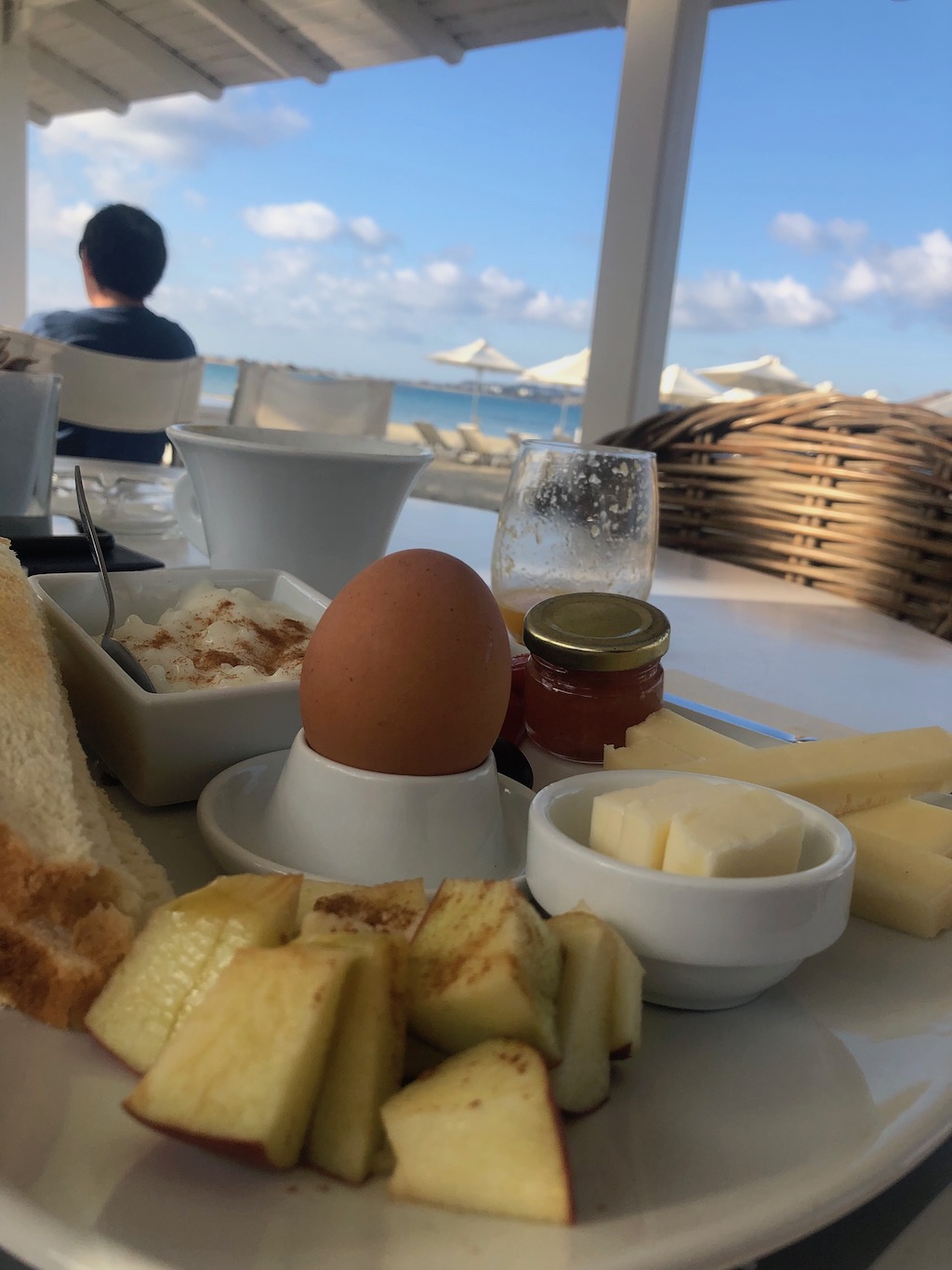 Breakfast by the Sea, Ippokampos Restaurant, Naxos
