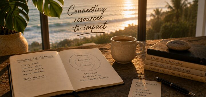 From Coherence to Impact: What resources are for, and why I went underneath my own why